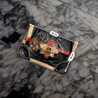 Rubynee Vintage y2k River Island Navy Blue Clutch Bag