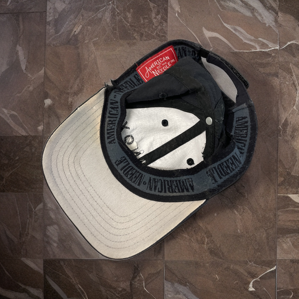 Rubynee Vintage y2k black baseball cap with equinox crest design