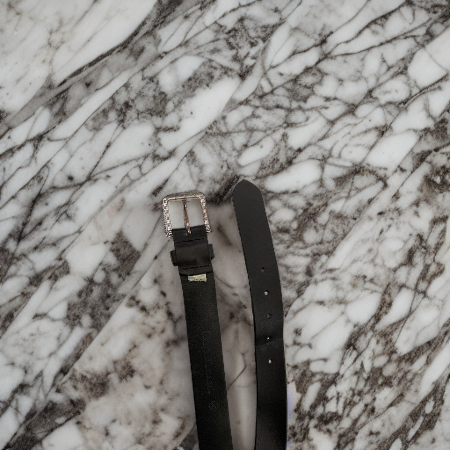 Vintage Gap black leather mens belt size M