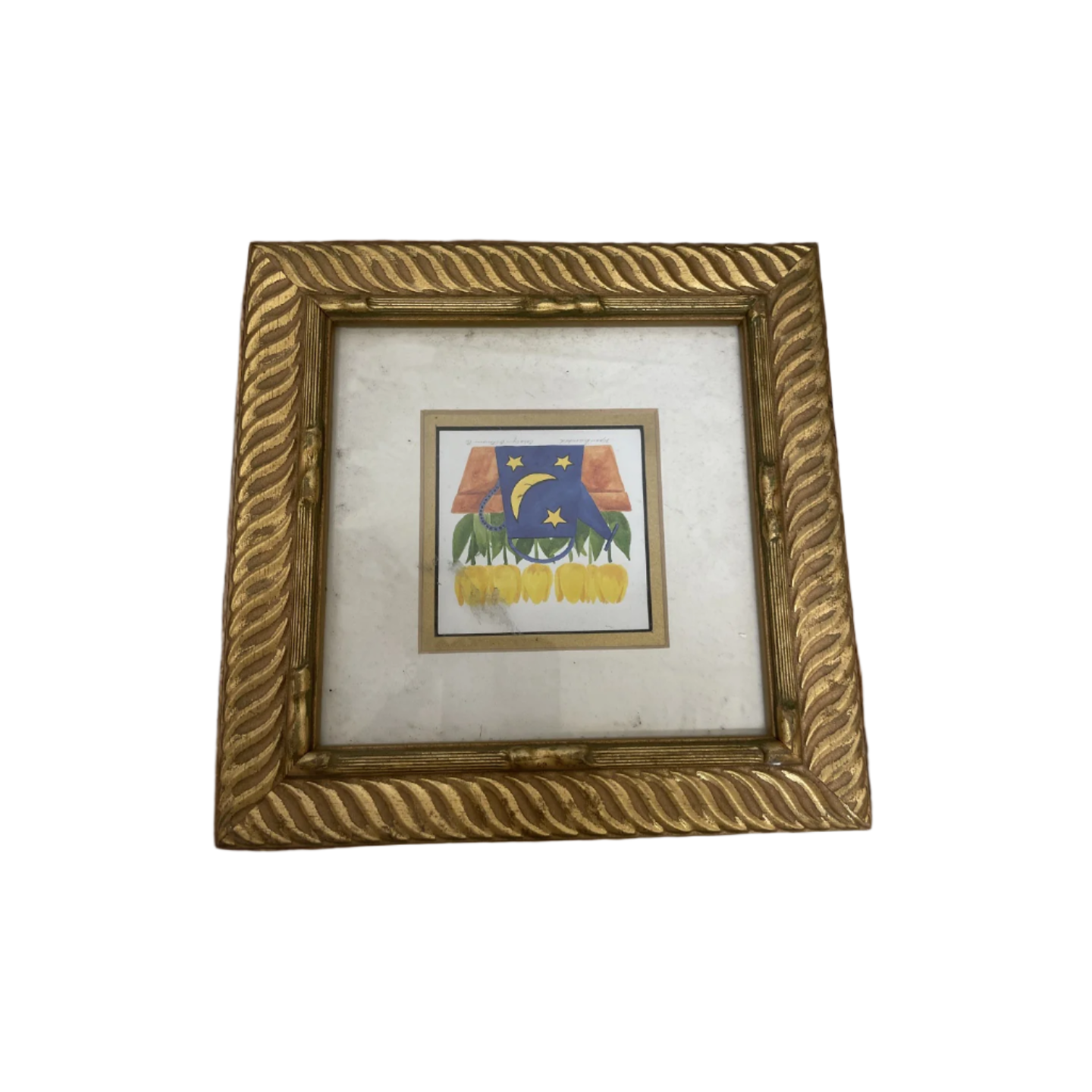 Rubynee Gold picture frames with art and flower design