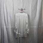 Rubynee  Vintage y2k H&M white regular fit linen long sleeve shirt