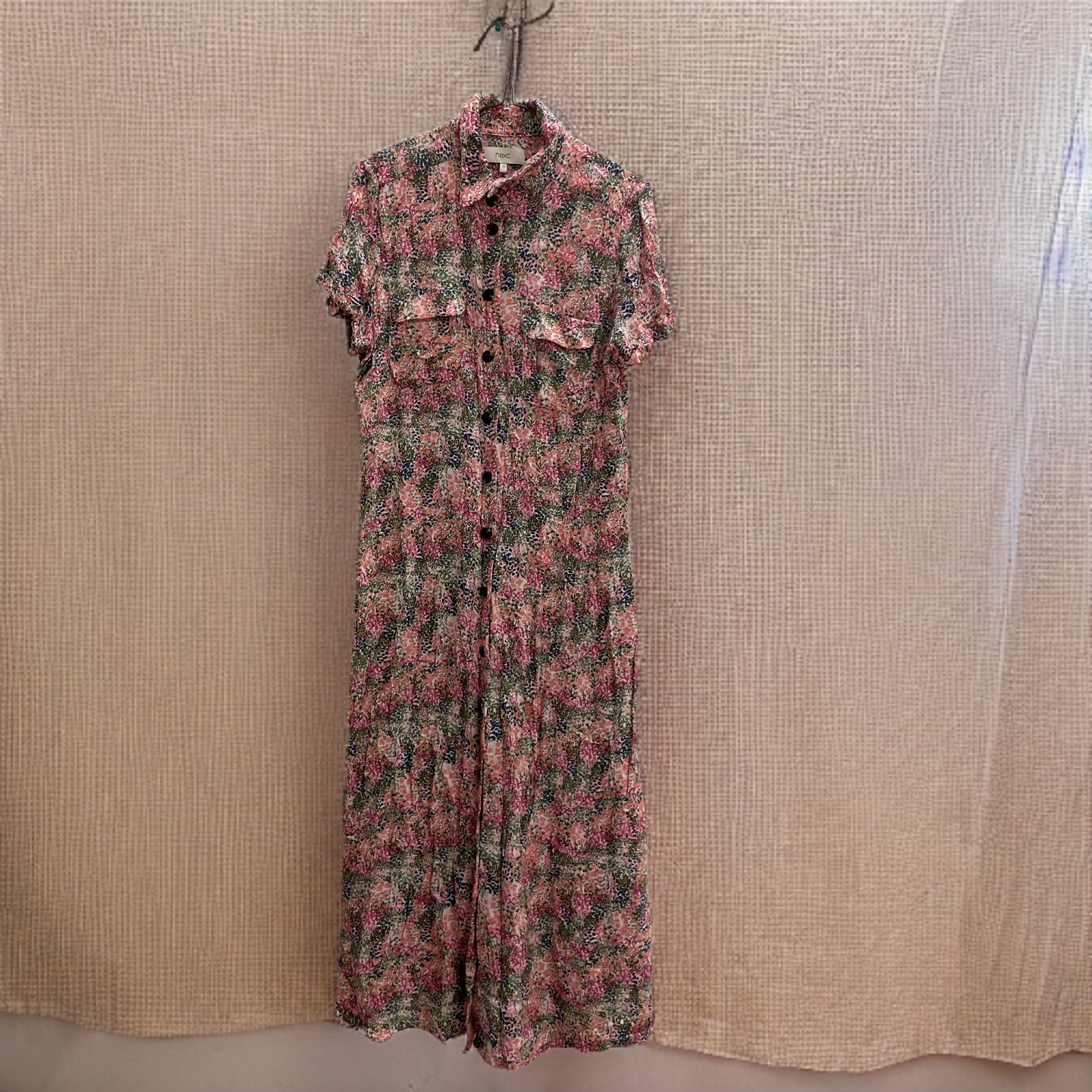 Rubynee Vintage y2k midi pink shirt dress from Next