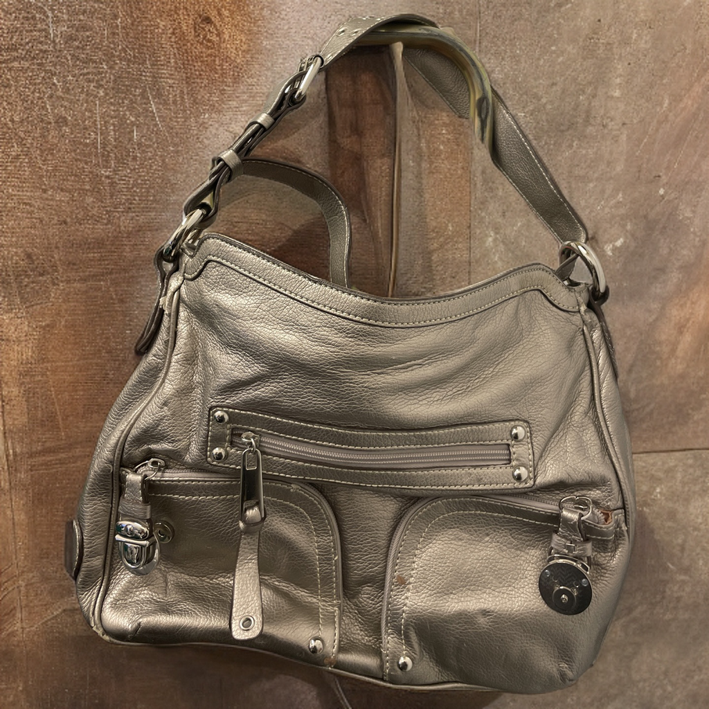  Rubynee Vintage y2k bronze leather women hand bag