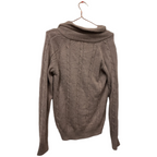 Rubynee Vintage y2k Chunky Cable Cow Neck cream jumper