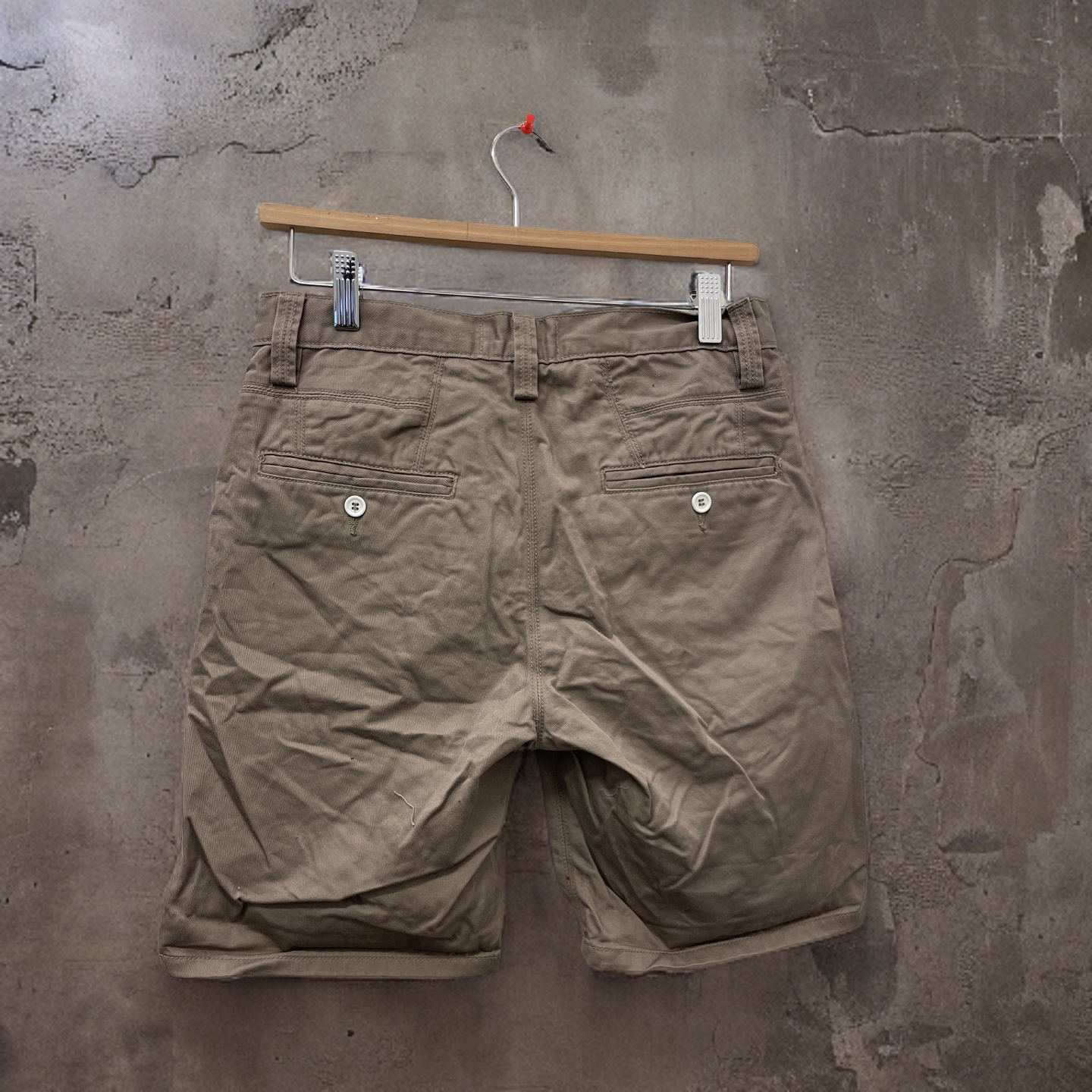 Rubynee Vintage y2k brown topman chinos mens short