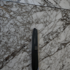 Vintage Superdry black leather mens buckle belt