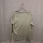 Rubynee Vintage y2k regular fit long sleeve cream graphics tshirt