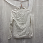 Rubynee  Vintage y2k mens slim fit polham plain white shirt size S