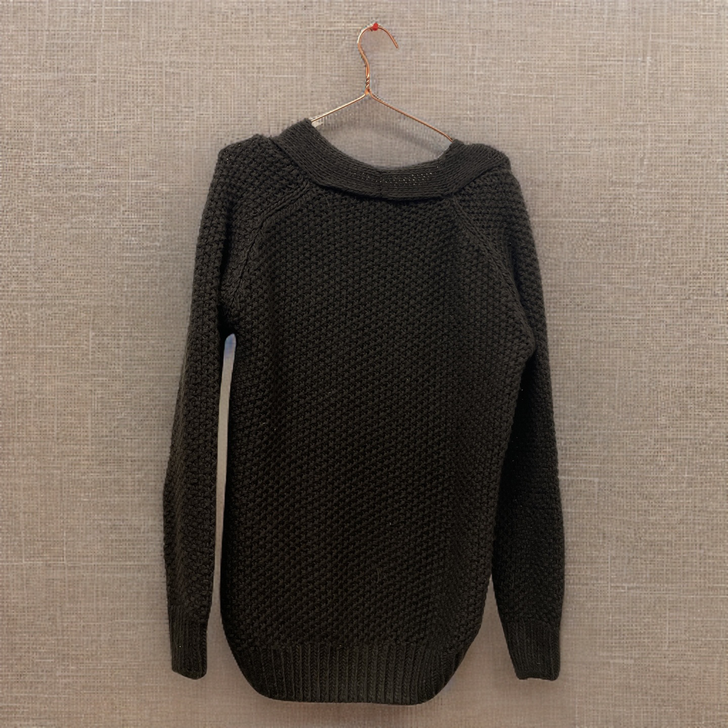 Rubynee Vintage y2k Zara brown chunky knitted cardigan size M