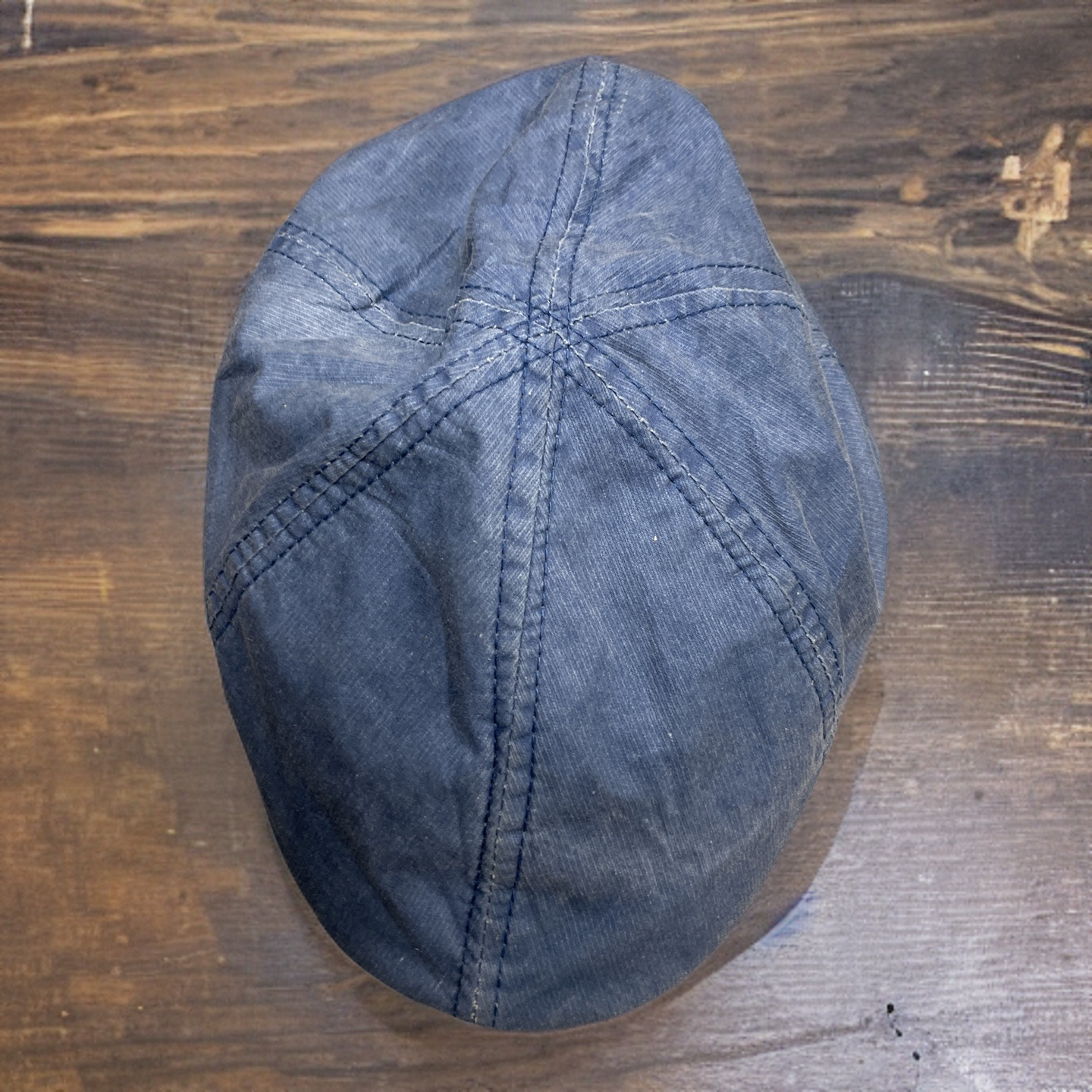 Rubynee Vintage y2k blue washed mens flat cap