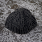 Rubynee Vintage y2k winter knitted black bob cap