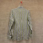 Rubynee  Vintage y2k zara man green stripe slim fit shirt size M