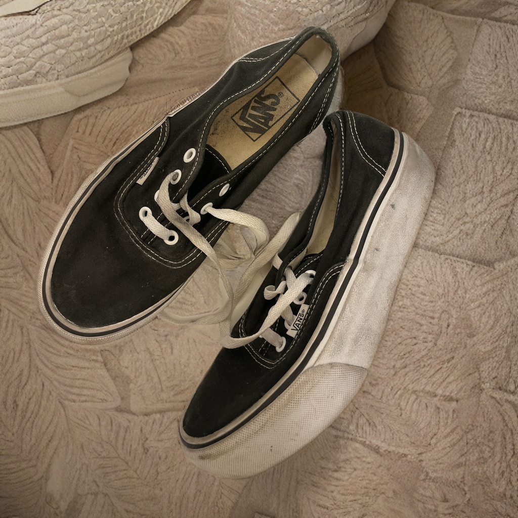Vintage vans women black size uk 5