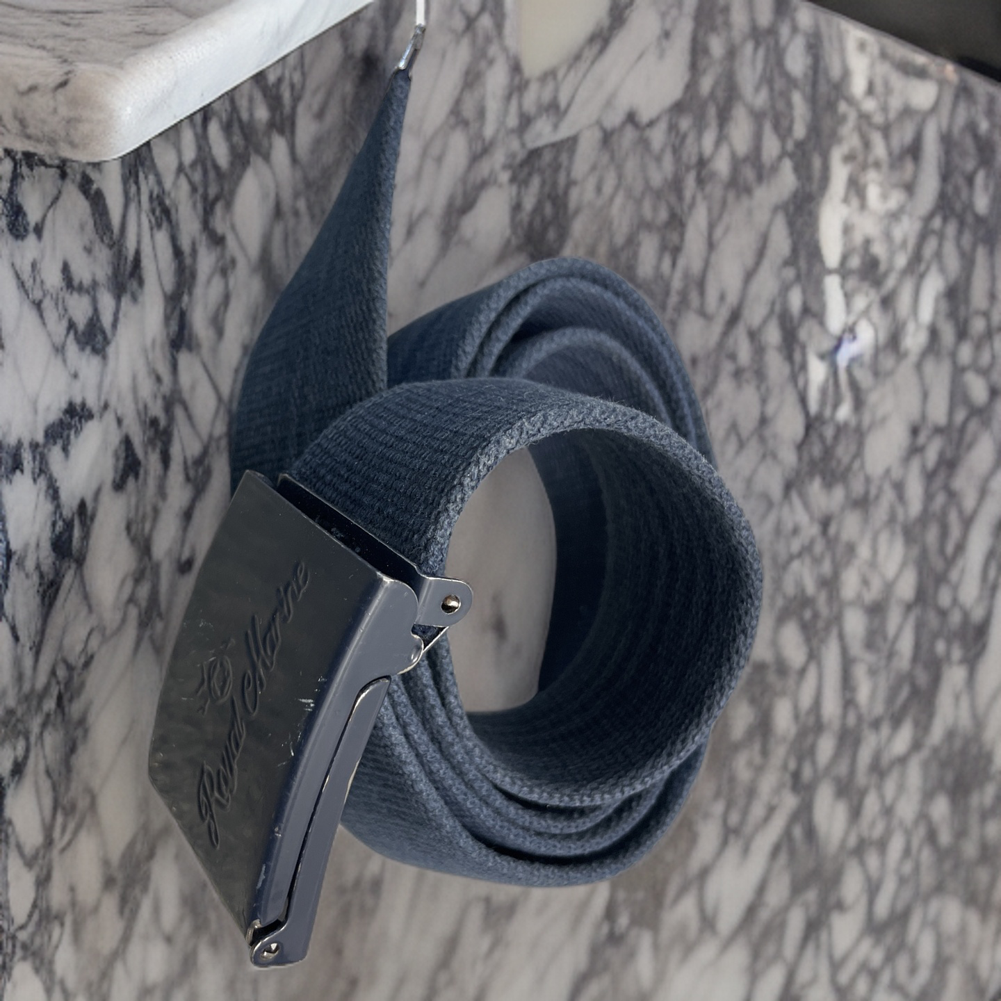 Rubynee Vintage y2k royal marine blue elastic stretch belt