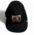 Goorin Bros Animal Farm black Trucker Snapback  Cap Aguila Eagle Bird Moss 6793