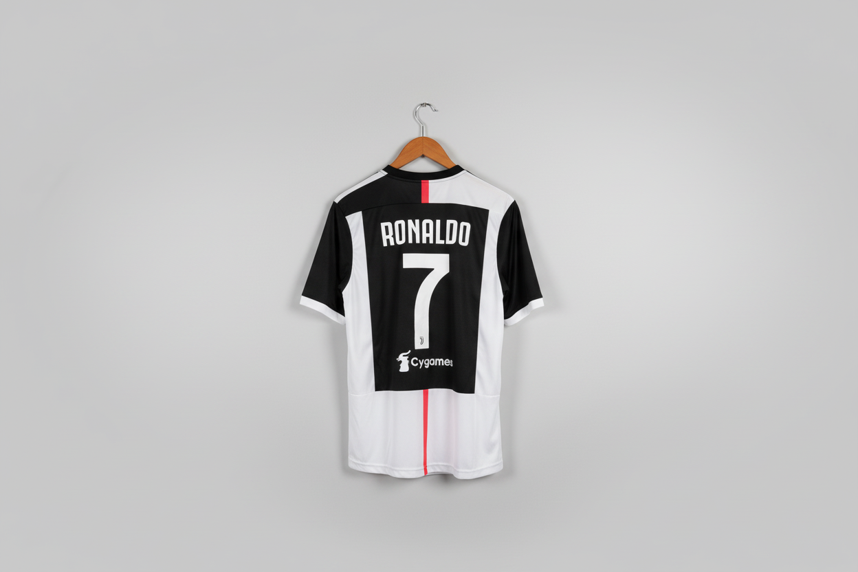 Cristiano Ronaldo #7 Juventus FC home jersey from the 2019/2020 season. 