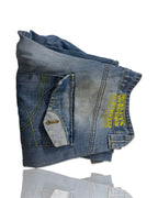 Henleys Jeans Adult 34x31 Medium Wash Straight Leg lap Pockets Baggy Mens Slight tear at the bottom|SKU 4250