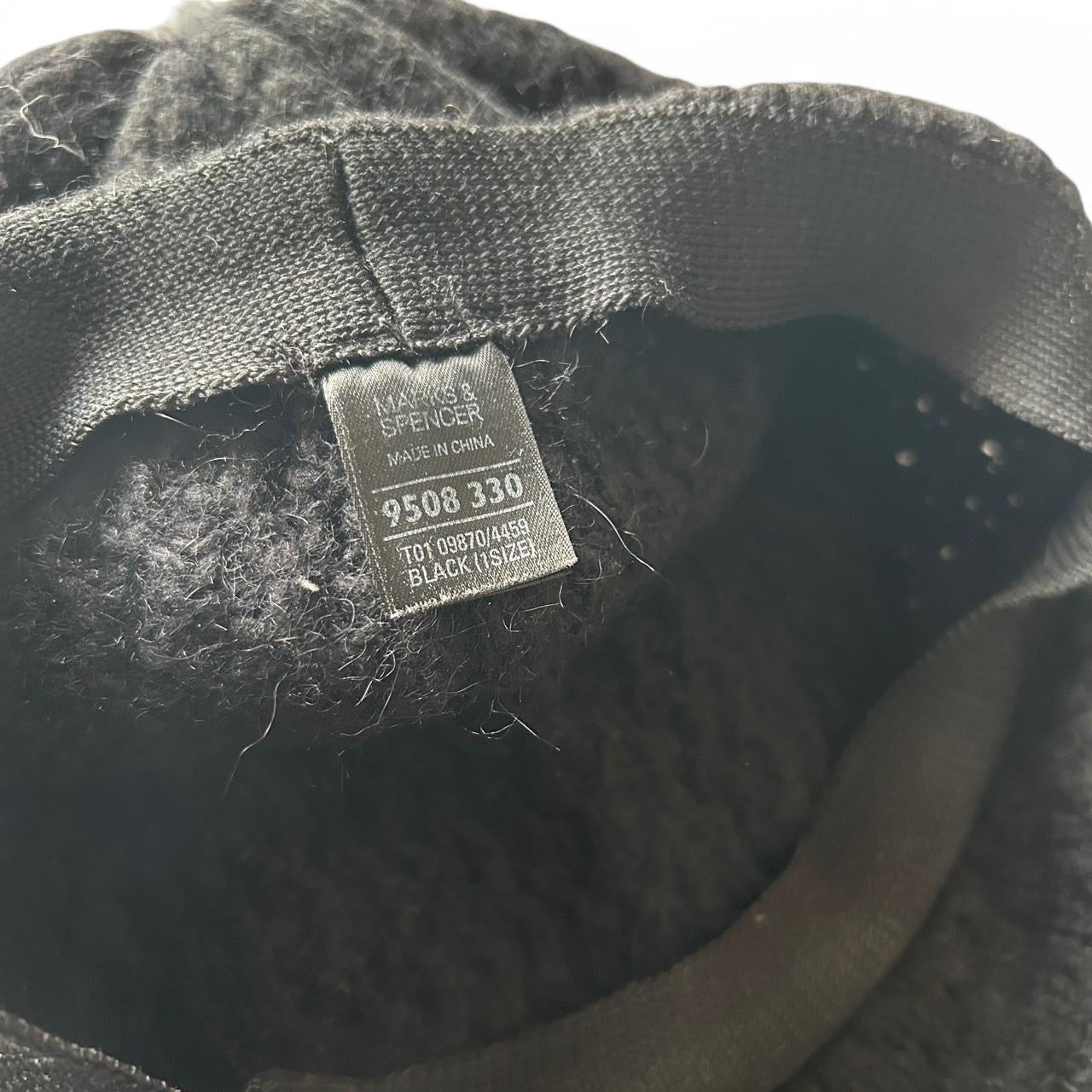 Black Marks & Spencer beanie hat #winteraccessories