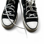 Black and white Converse trainers shoes women’s size uk 4 #skater sku 6825