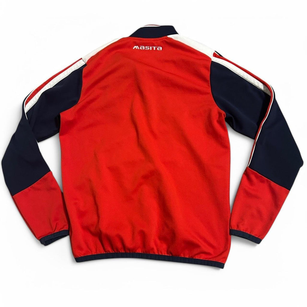 Vintage 90s Masarita Sport League Jumper 1/4 Sweatshirt ZipNeck L26 W19 SKU 6893