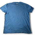 Hugo Boss blue Contrast Circle Logo Print T-shirt in small sku 6905