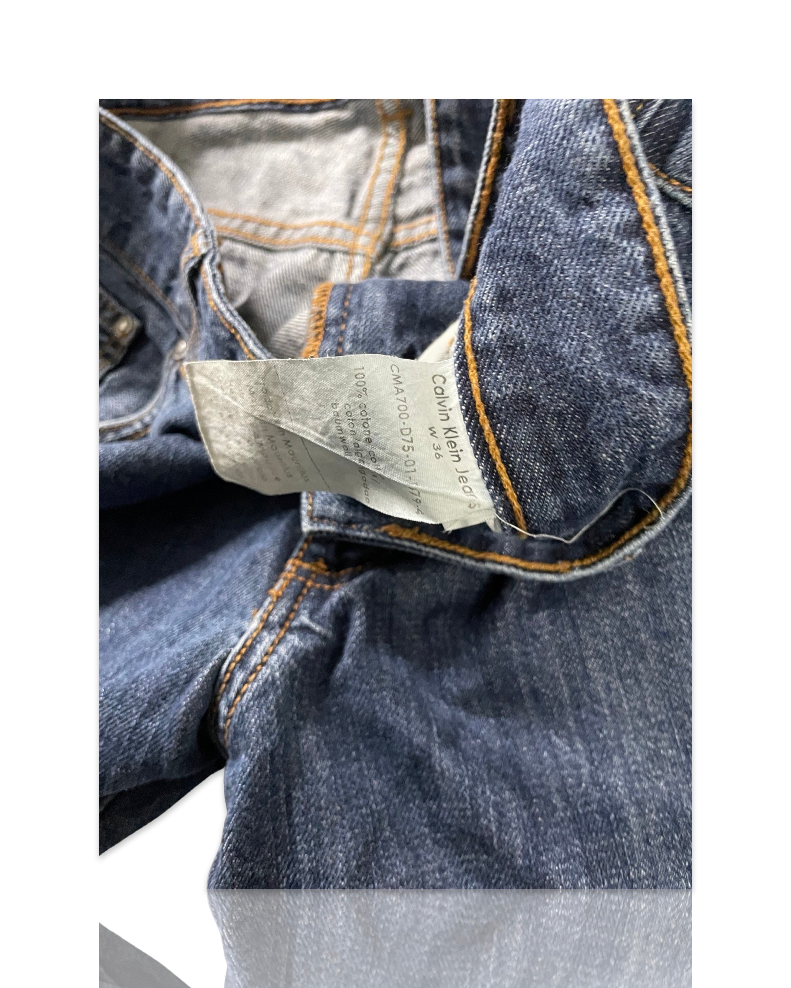 Calvin Klein Mens vintage denim blue jeans waist 36 |length 33