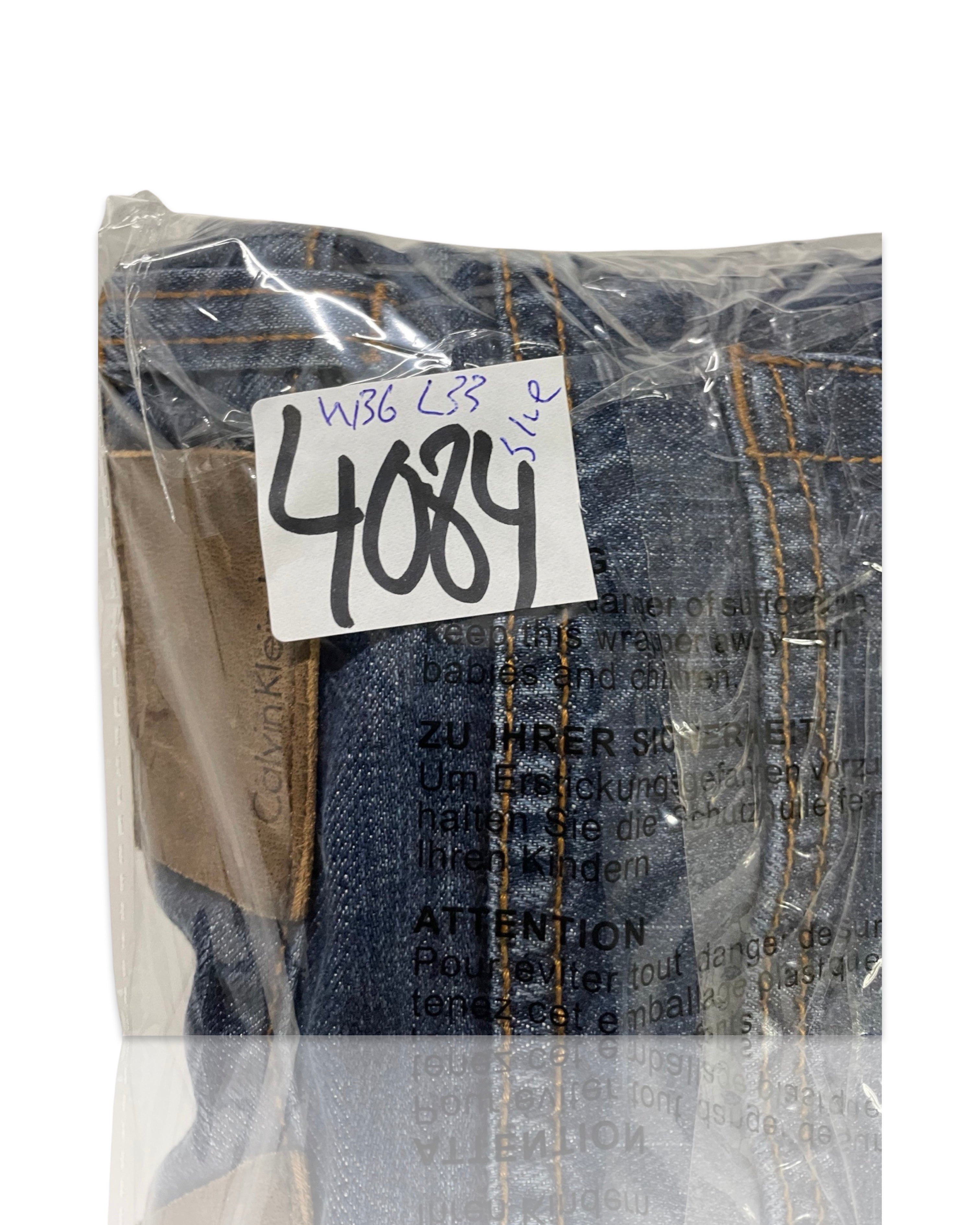 Calvin Klein Mens vintage denim blue jeans waist 36 |length 33