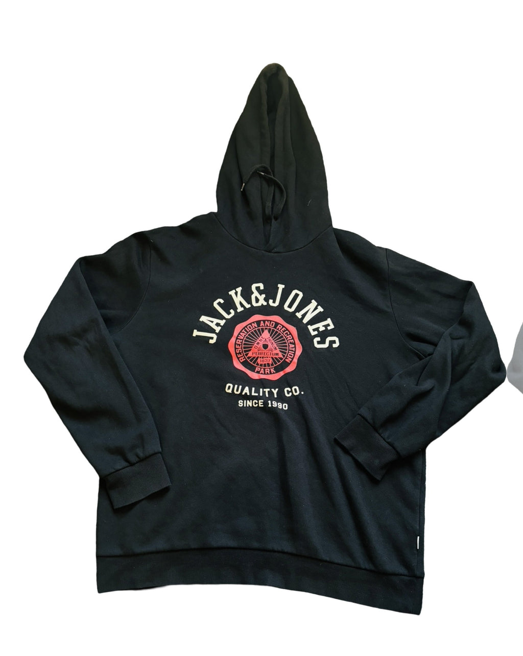 JACK & JONES Logo Sweat Hood 2 Col 22/23 Black - Size L/XL