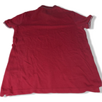Vintage Moncler Men's Red Polo-shirts SLIGHT RIP Uderarm|L29W18|SKU 5520