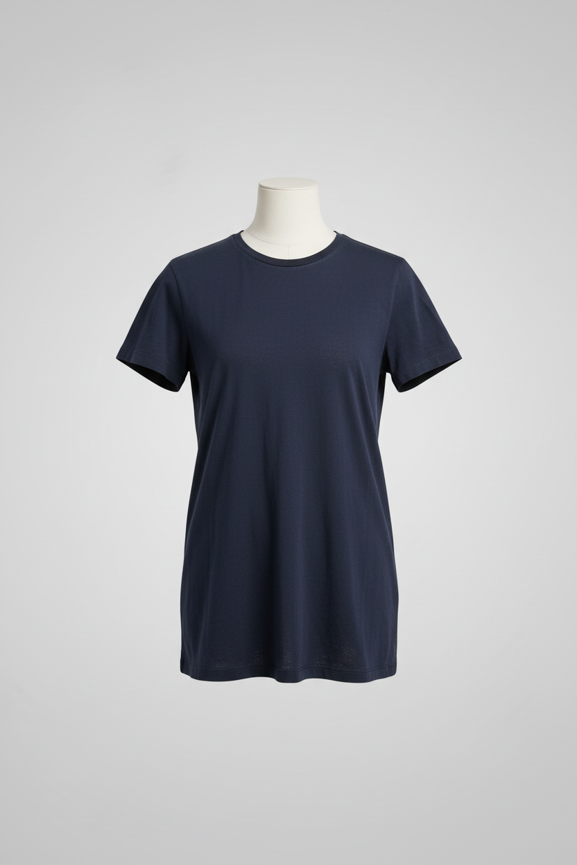 Vintage Reiss Men's Plain Navy Blue Medium  t-shirt |L27W19|SKU 5521