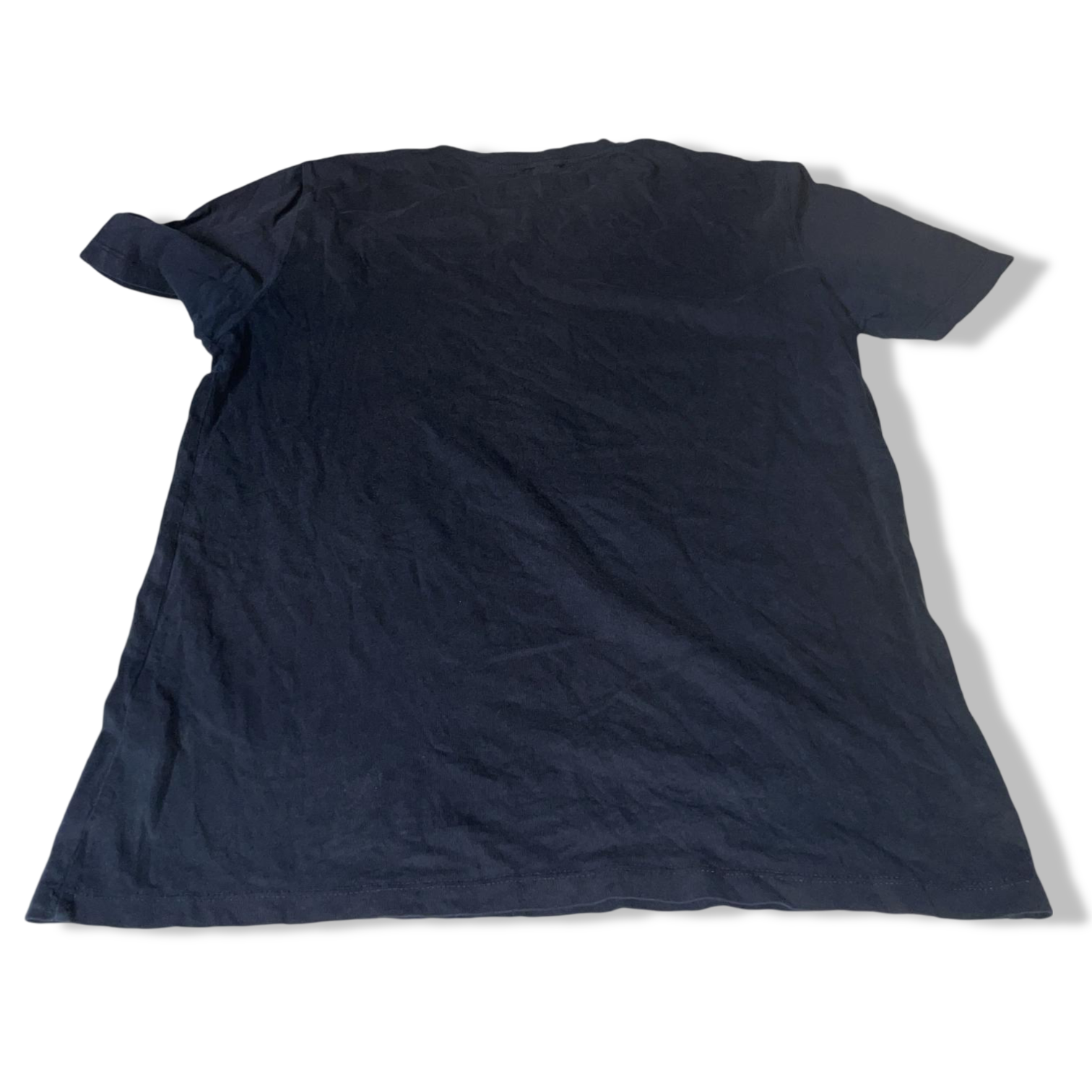 Vintage Reiss Men's Plain Navy Blue Medium  t-shirt |L27W19|SKU 5521