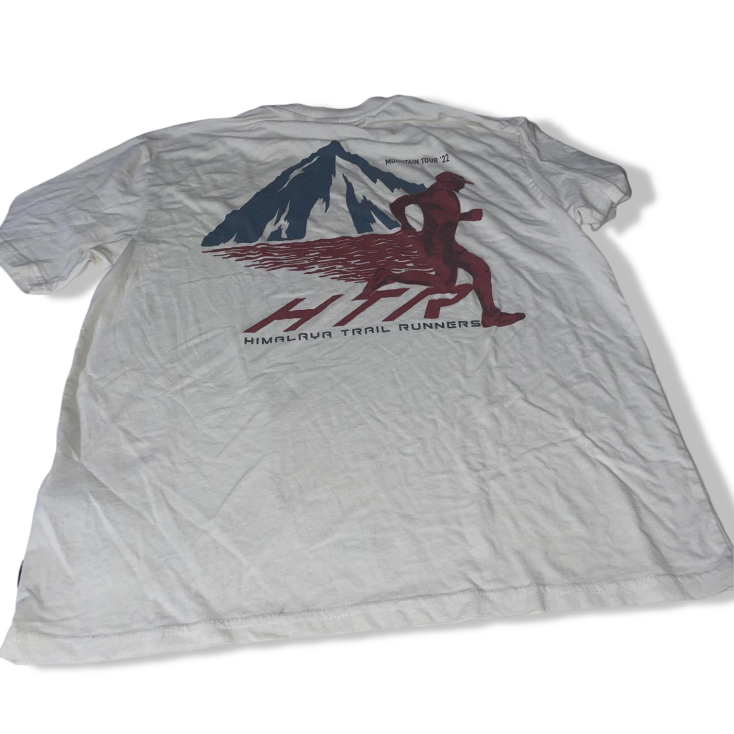 Vintage men's Only & Sons oversized t-shirt with mountain trail back print in white in M|L29W20|SKU5522