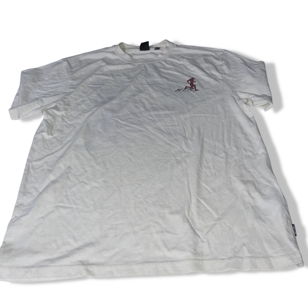 Vintage men's Only & Sons oversized t-shirt with mountain trail back print in white in M|L29W20|SKU5522