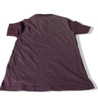 Vintage Penguin polka dot burgundy Polos for Men SLIM fits in M|L27 W18|SKU 5525