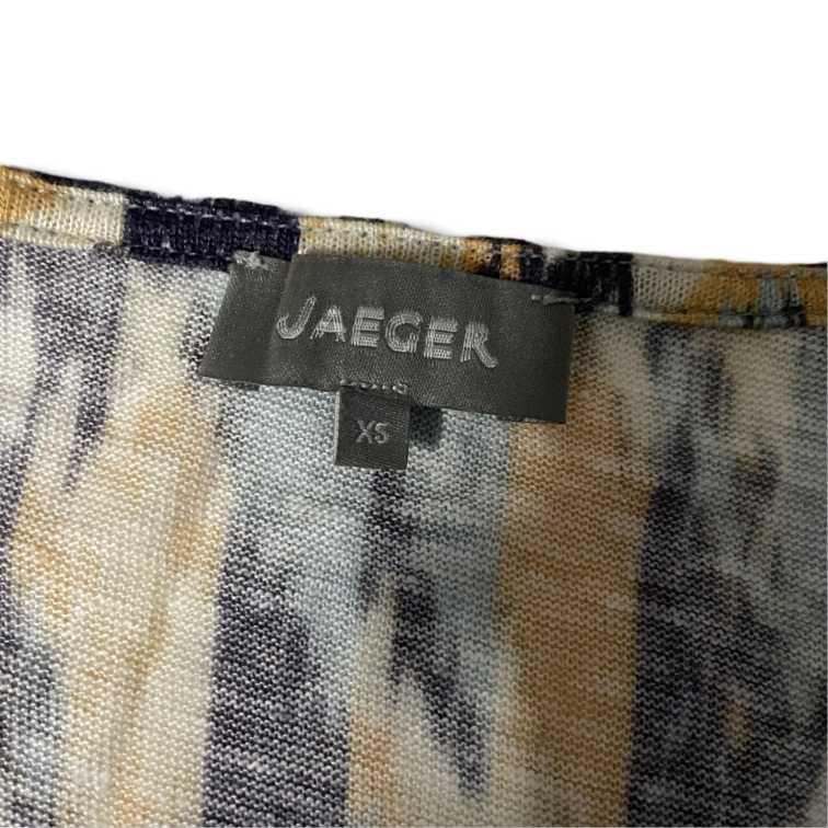 Vintage Jaeger linen Short Sleeve Casual  multi Tops for Women in XS|L25W14|SKU 5529