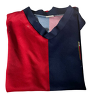 Vintage women Genoa CFC Italia jersey in red and blue size XS|L20 W16|SKU 5530