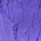 Vintage women purple pleated tank button down top in L/XL|L26 W17|SKU 5535