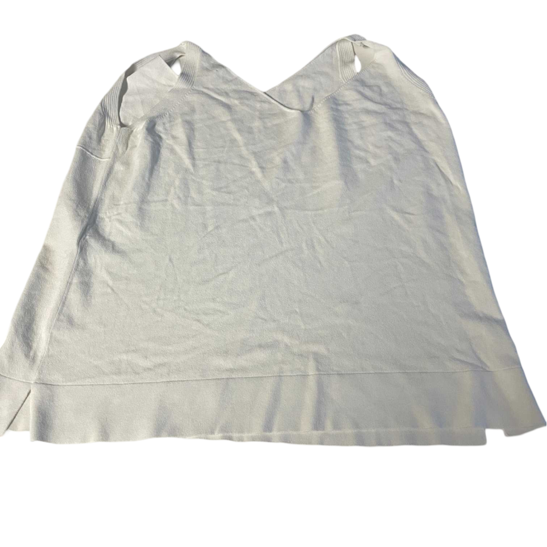 Vintage women D.Exterior fashion Italia white camisole v-neck top in M|L21 W19|SKU 5540