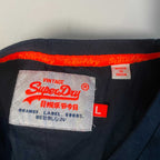 Vintage men Superdry black long sleeve tees in L|L27 W20|SKU 5542