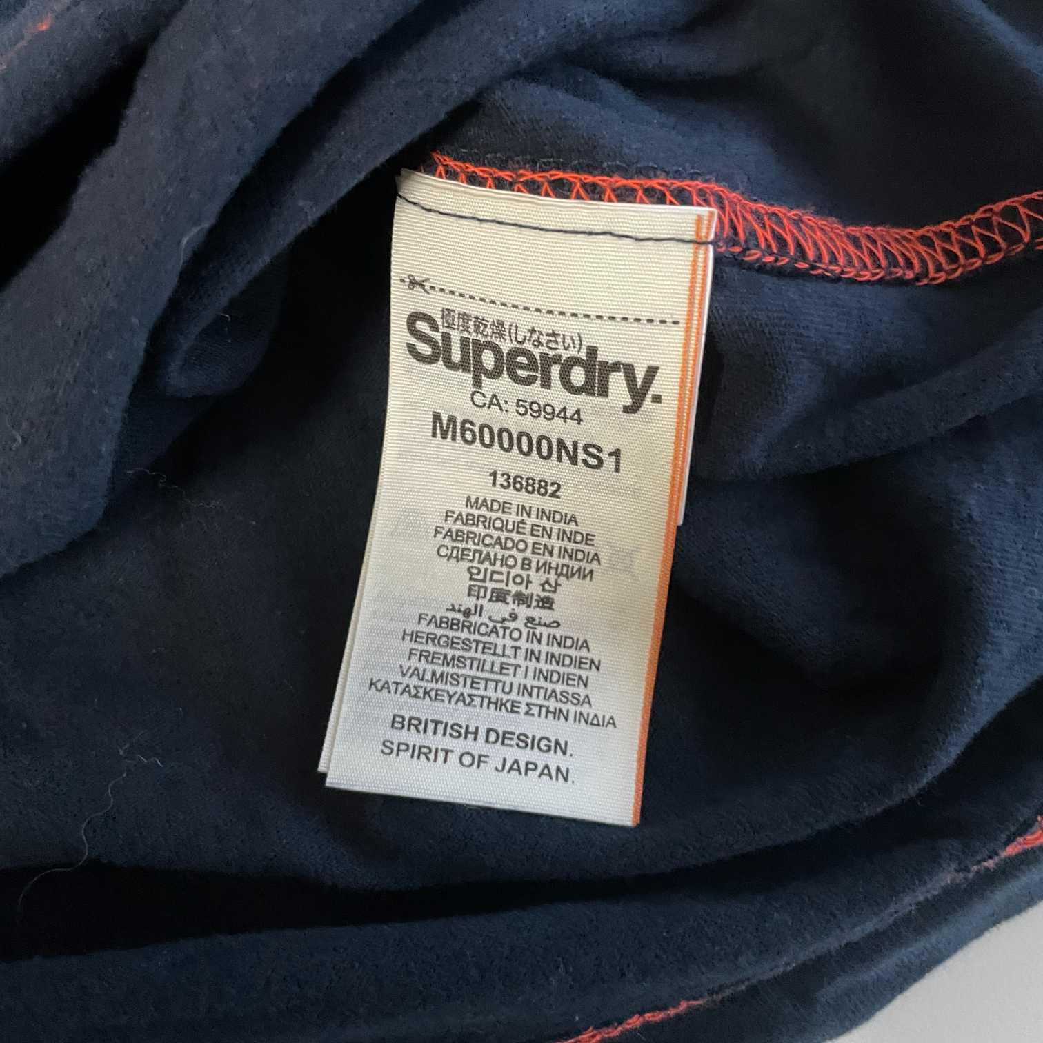 Vintage men Superdry black long sleeve tees in L|L27 W20|SKU 5542