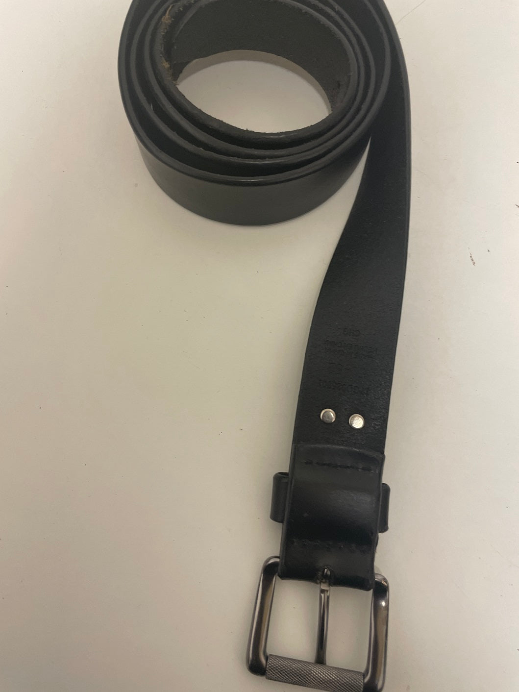 Vintage Dickies black leather mens belt size XL