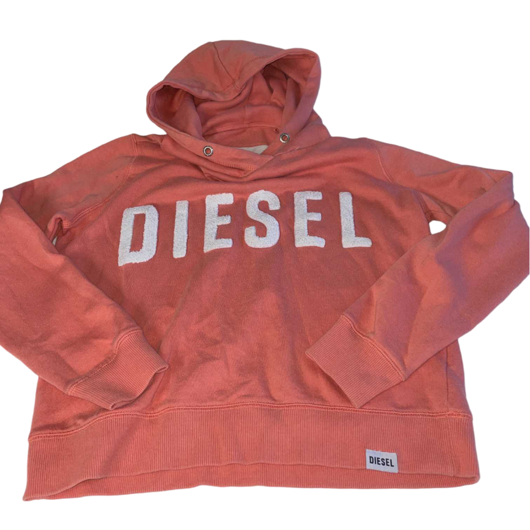 Vintage men Diesel Authentic apparel 90's orange hoodie in S| L22 W19| SKU 5546