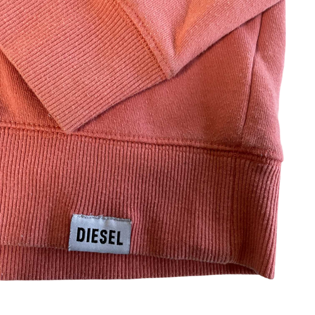 Vintage men Diesel Authentic apparel 90's orange hoodie in S| L22 W19| SKU 5546
