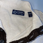 Vintage men Chap Mock neck 1/4 button knitted sweatshirt in L| L30 W23|SKU 5547