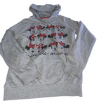 Vintage Grey unisex Mickey mouse graphics Disney hoodie in M|L25 W17|SKU 5550