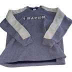 Vintage men grey Charro thick V-neck sweatshirt in L|L30 W20| SKU 5552