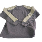 Vintage men grey Charro thick V-neck sweatshirt in L|L30 W20| SKU 5552