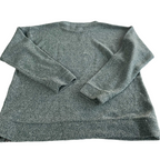 Vintage Techstyles crew neck New york print grey fleece sweatshirt in L|L28 W22| SKU 5556