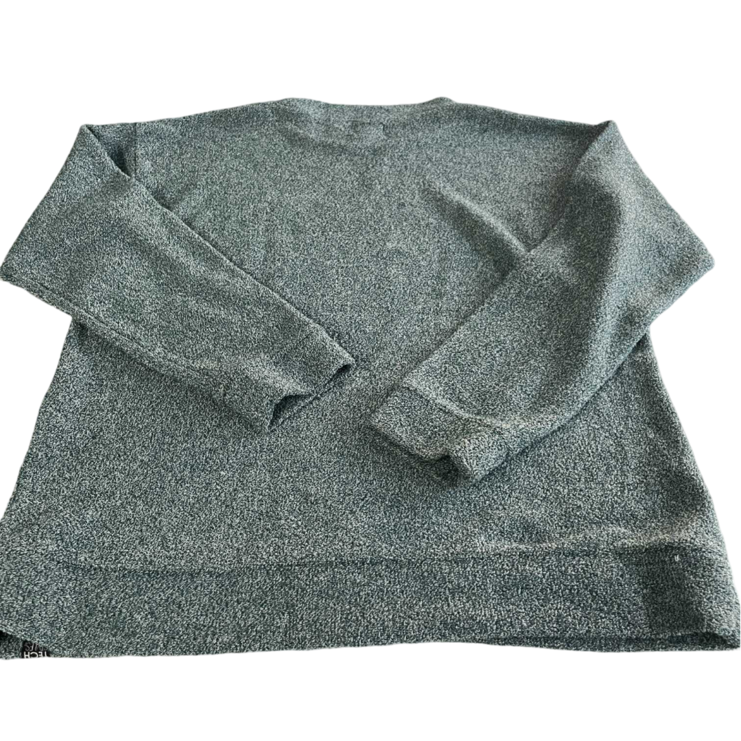 Vintage Techstyles crew neck New york print grey fleece sweatshirt in L|L28 W22| SKU 5556