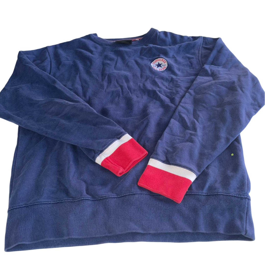 Vintage men Converse navy blue crew neck sweatshirt in L| L28 W22| SKU 5557
